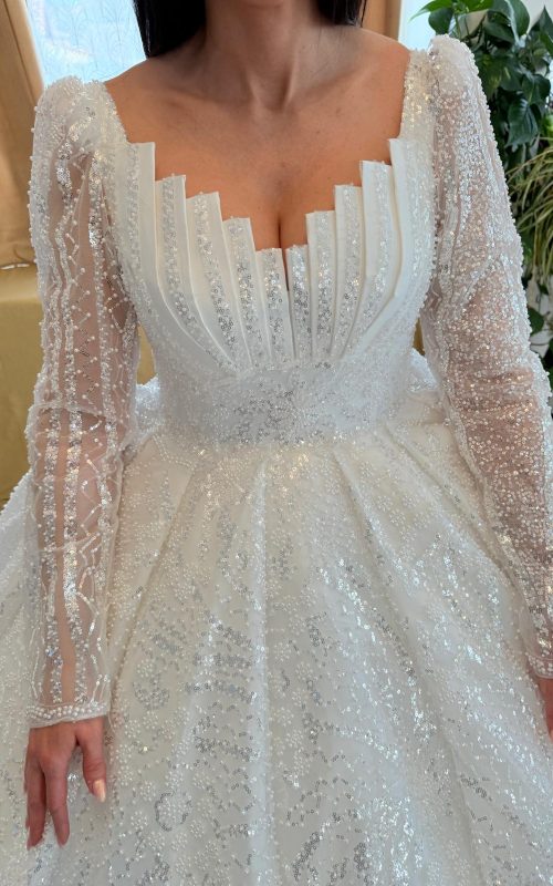 Robe de mariée mélodie nuptiale blanche VI FAMILY 2025